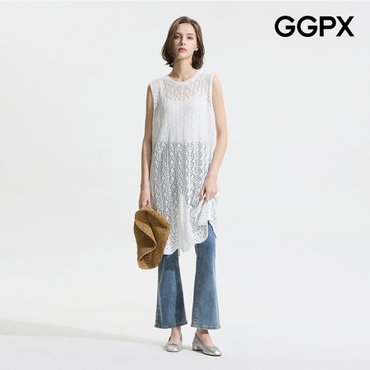 GGPX 바캉스룩 롱 니트 베스트 (GP4VT002F)