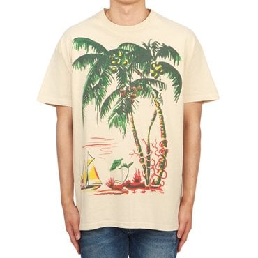 와일드동키 남성 반팔티셔츠 T PALM STRON WASHED KHAKI M