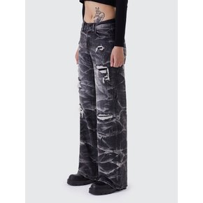 HEAVY LIGHTNING EFFECT JEANS_GAIL BLACK