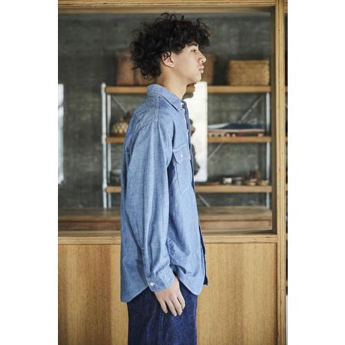 오어슬로우 자켓 오슬로 샴브레이 작업 셔츠 (플랩 포켓 포함)