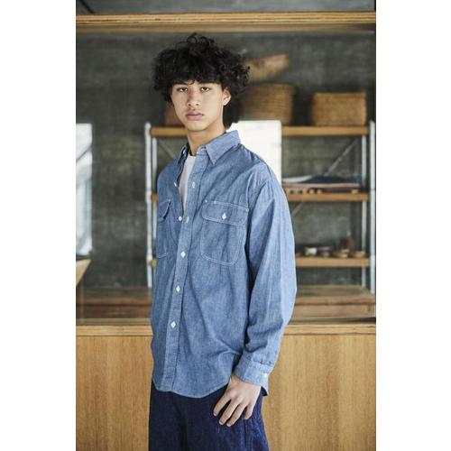 오어슬로우 자켓 오슬로 샴브레이 작업 셔츠 (플랩 포켓 포함)