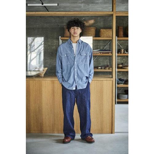 오어슬로우 자켓 오슬로 샴브레이 작업 셔츠 (플랩 포켓 포함)
