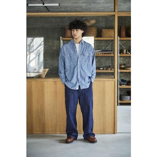 오어슬로우 자켓 오슬로 샴브레이 작업 셔츠 (플랩 포켓 포함)