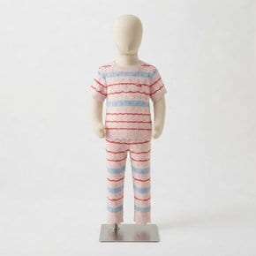 노스페이스 키즈 걸즈 스트라이프 라운지 세트 SOFT_PINK NT7US35S