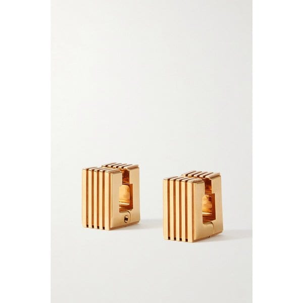 케이트 엠파이어 골드 플레이트 후프 귀걸이 46376663162983692