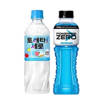  [한번에먹자] 토레타 제로 500ml 6페트 + 파워에이드 제로 600ml 6페트, 총 12페트