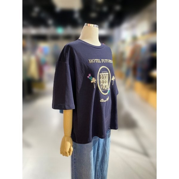 [여주점] 자수 포인트 오버핏 반팔 티셔츠 (BATSA2611)