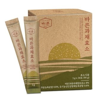 건강한약속 바른 바른 과채효소 과일 야채 발효효소 3g x 30포, 1박스