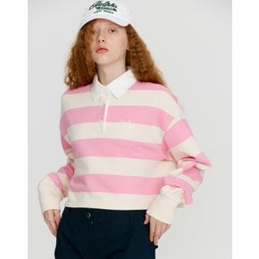 [23SS] 핑크 배색 럭비 티셔츠 HSTS3BH55P2