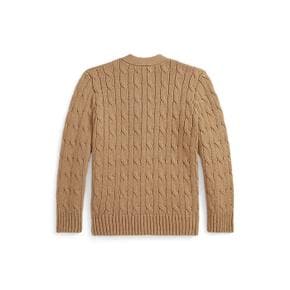 폴로 키즈 남아 2-7세 케이블 니트 코튼 브이넥 카디건(CWPOSWEB6820668260)