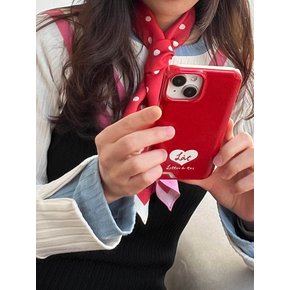 [card]heart logo phonecase_RED