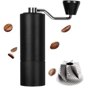 타임 모어 TIMEMORE 쿠리코 C3 수분 커피 밀 수동식 커피 그라인더 스테인리스 어깨 거 C3-블랙
