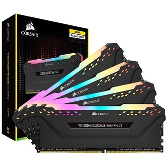 에스투씨엔아이 CORSAIR DDR4 64GB PC4-21300 CL16 VENGEANCE PRO RGB BLACK (8Gx8)