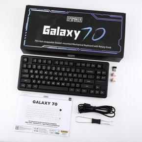 EPOMAKER Galaxy70 기계식 키보드 알루미늄 객제화 3모드 연결 75%배열 RGB램프 4000mAh