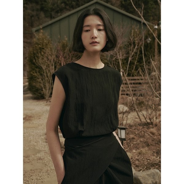 ARIA TWIST STRAP DRESS_BLACK