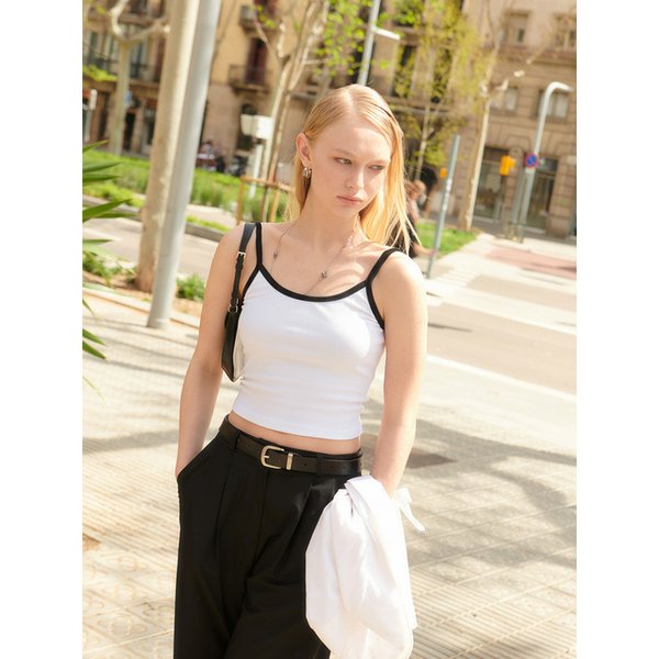 에르고핏 모달골지 끈 나시탑(패드내장)