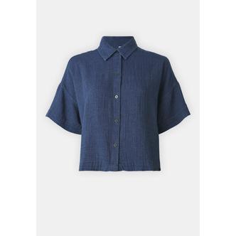 갭 크롭 셔츠 GP021E0F3-K11 MEDIUM INDIGO