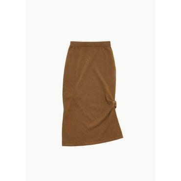 샵아모멘토 르네상스르네상스 24FW BELLA SCRUNCHED SKIRT, CHOCOLATE