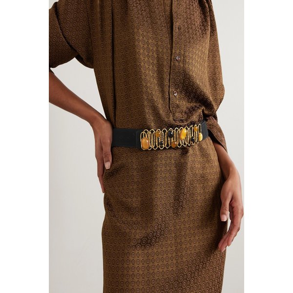 소니아 페트로프 루프 드 루프 장식 스웨이드 벨트 46376663162983993