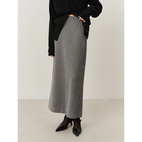 TVF CRINKLE SEMI H-LINE SKIRT_2COLORS