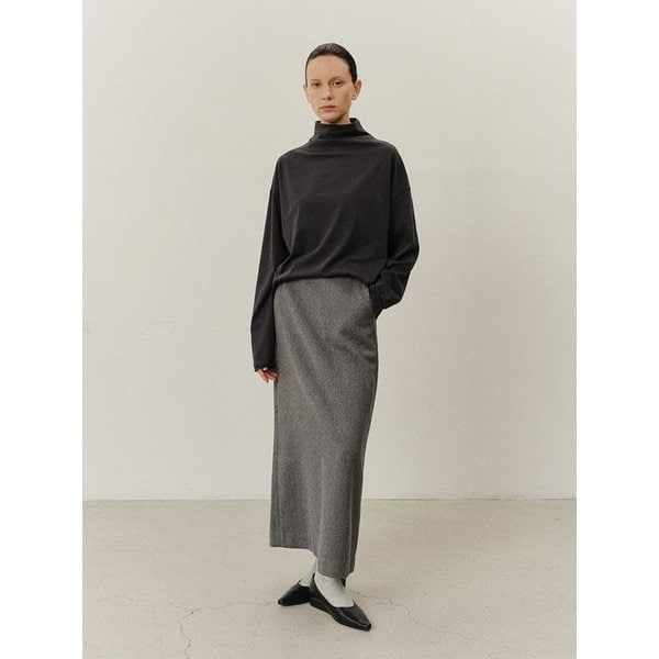 TVF CRINKLE SEMI H-LINE SKIRT_2COLORS