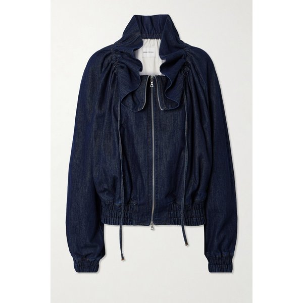 러플 개더 데님 재킷 46376663162959025