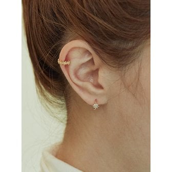 세르쯔 Starry Flower Mini Earcuff (14k)