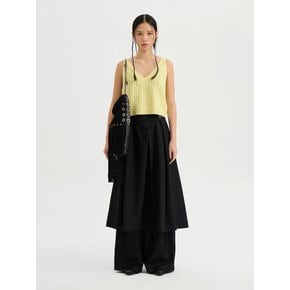 Wool Flare Long Skirt (black)_LFKAW24410BKX