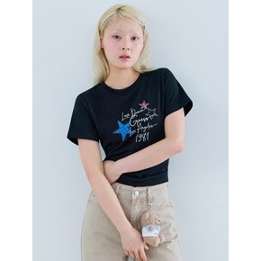 [온라인 단독] 별 프린트 반팔 티셔츠 OQ2K5447