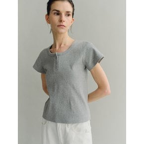 Henlyneck t-shirt Melange gray