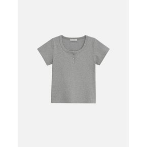 Henlyneck t-shirt Melange gray