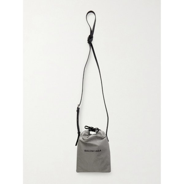 로고 디보스드 크링클 가죽 폰 파우치 46376663163024608