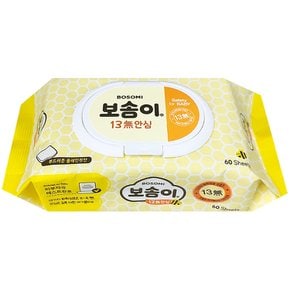 13무 안심 물티슈 캡형 60매