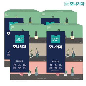 모나리자 미용티슈 250매*6입 x 4팩