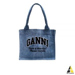 24FW WASHED BLUE LARGE CANVAS TOTE BAG (A5969 565) (워시드 블루 라지 캔버스 토트백)