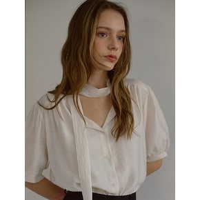 Adell Soft Tie Blouse [Ivory]