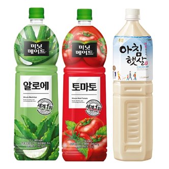  [한번에먹자] 미닛메이드 알로에 1.5L 2페트 + 미닛메이드 토마토 1.5L