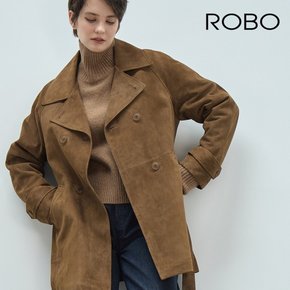 [온플] 로보 24FW 스웨이드 클래식 하프코트