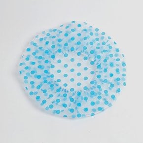 큐티 땡땡이 샤워캡 블루 / PEVA 방수 헤어캡