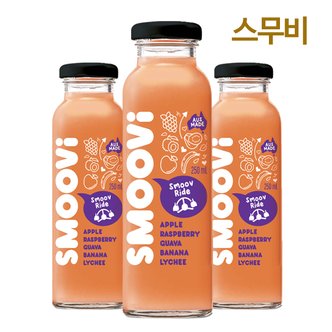  스무비 애플 바나나 구아바 라즈베리 리치 smoovi 250mlX12(Glass)