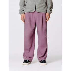 STONE WASHED WIDE PANTS-PURPLE