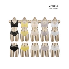 프리모션 노와이어 풀커버 컴포트 여성속옷세트 15종 5+5+5