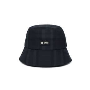 [공식](정상가 : 89,000원) 플래쉬트윌 에센셜 릴렉스핏 체크 버킷햇 NAVY