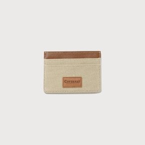 CQK CO2506TC15-BE 캔버스 카드홀더 Beige