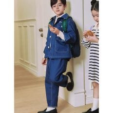 [BEANPOLE KIDS] [Essential] 배기핏 데님팬츠  네이비 (BI4121UE2R)