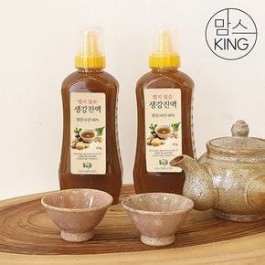 [맘스킹][힐링힐]지리산 산청에서 만든 맵지않은 생강진액 튜브형 520g(400ml)X2개