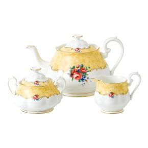 [해외직구] ROYAL ALBERT 로얄알버트 100주년 1990년 부케 3종 티세트