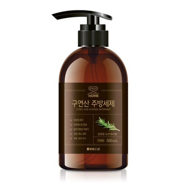 코디앳홈 구연산 주방세제 로즈마리향 500ml