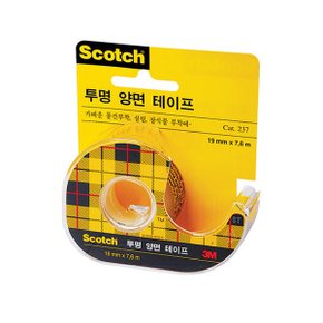 3M 스카치 투명양면테이프237/18mmx7.6M
