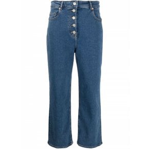 여성 데님 크롭 와이드 진 W2R299TL21404 MD IUM BASE /9
